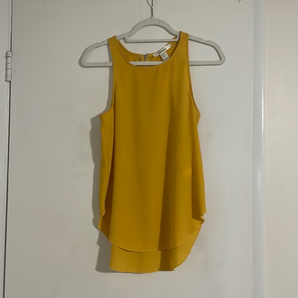 Yellow tank top. Size small